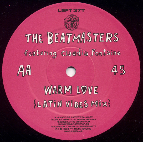 The Beatmasters Featuring Claudia Fontaine : Warm Love (12", Single)