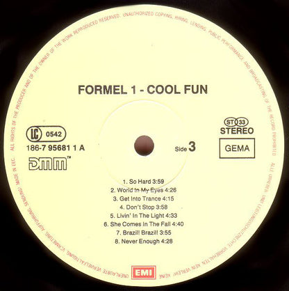 Various : Formel Eins - Cool Fun! (2xLP, Comp)