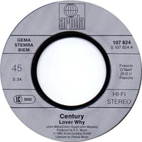 Century : Lover Why (7", Single)