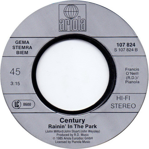 Century : Lover Why (7", Single)