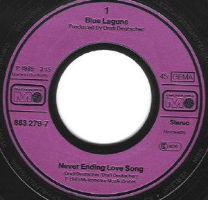 Blue Lagune : Never Ending Love Song (7", Single)