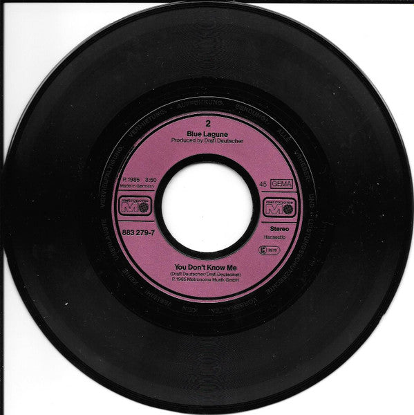 Blue Lagune : Never Ending Love Song (7", Single)