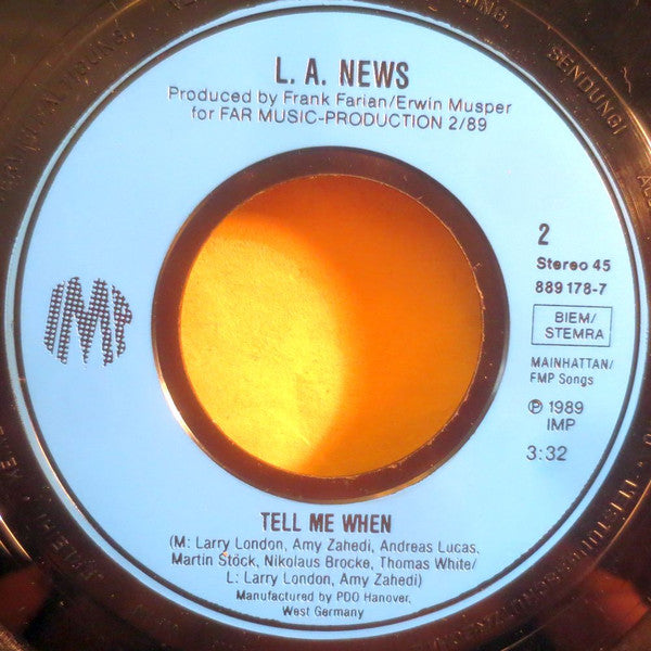 L.A. News : Two Of Us (7", Single)