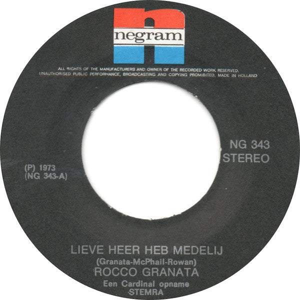 Rocco Granata : Lieve Heer Heb Medelij (7", Single)