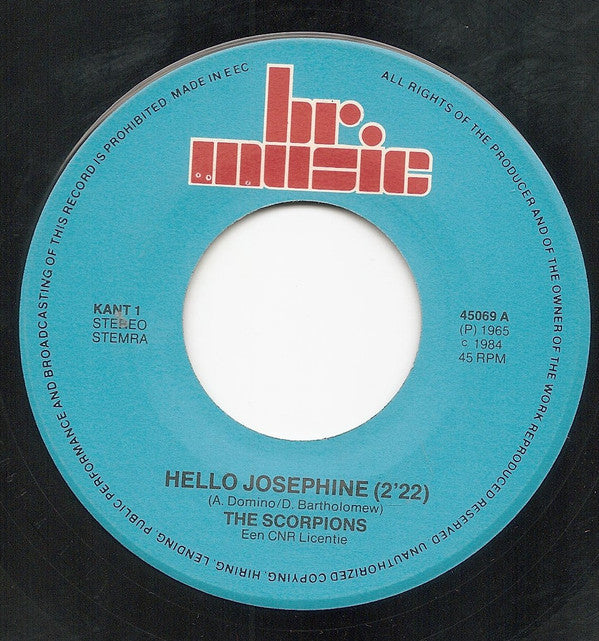 The Scorpions : Hello Josephine (7", Single)