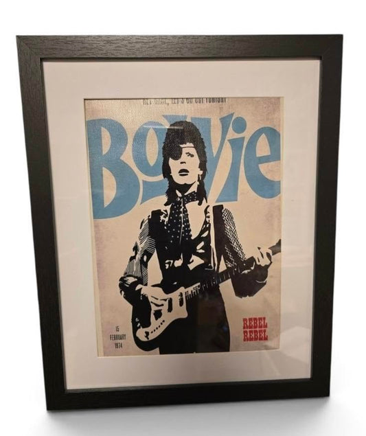 David Bowie – Framed Music Canvas