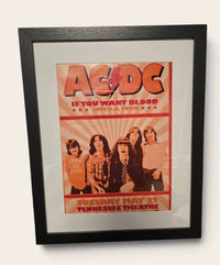 AC/DC If you want blood – Framed Music Canvas