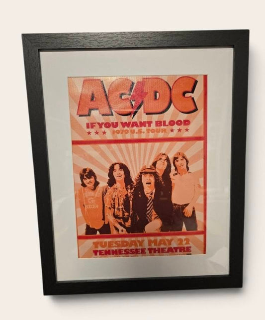 AC/DC If you want blood – Framed Music Canvas