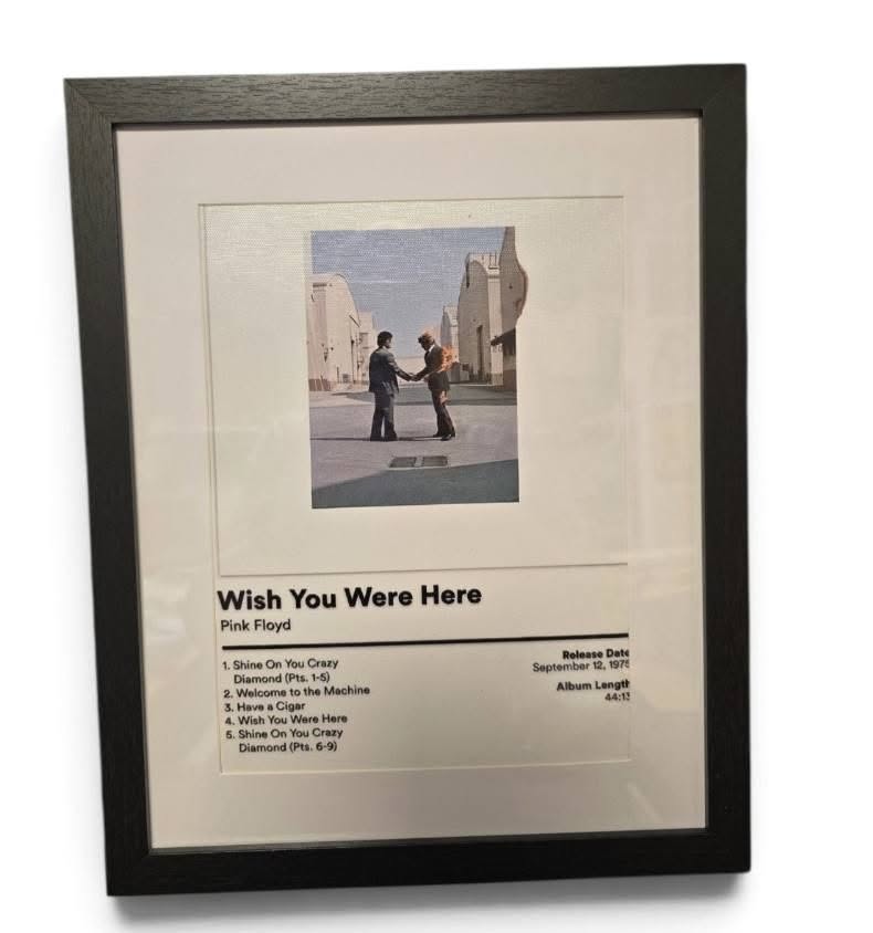 Pink Floyd Wish You Were Here – Framed Music Canvas