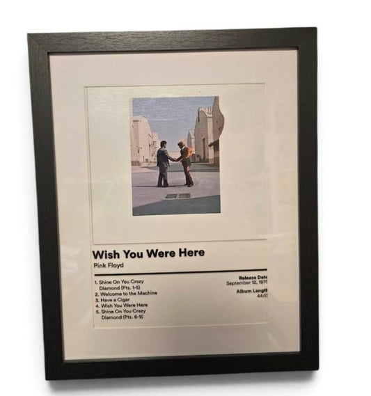 Pink Floyd Wish You Were Here – Framed Music Canvas