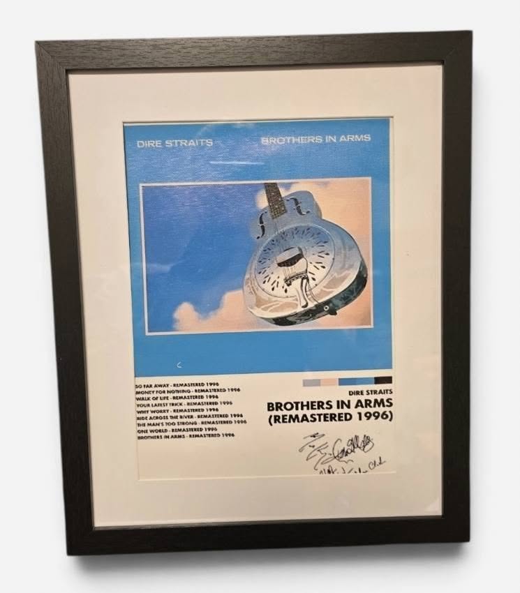 Dire Straits Brothers in Arms – Framed Music Canvas