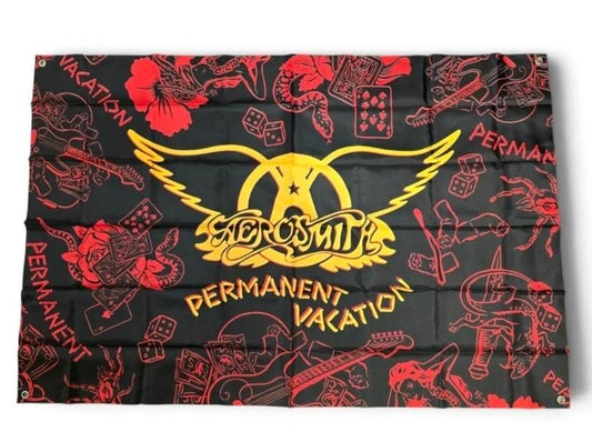 Aerosmith Permanent Vacation Wandvlag – 80 x 120 cm