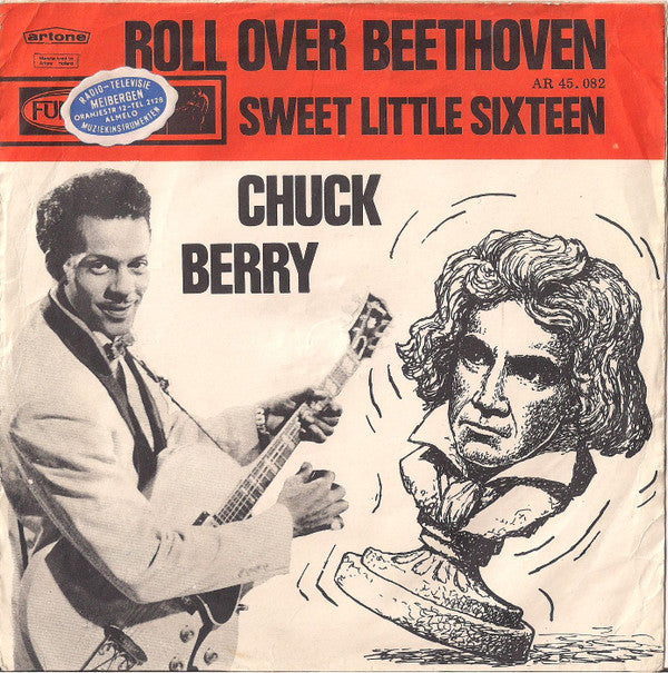 Chuck Berry : Roll Over Beethoven / Sweet Little Sixteen (7", Single)