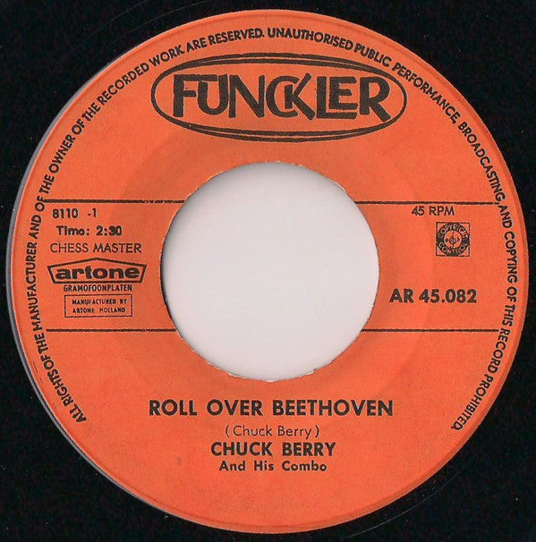 Chuck Berry : Roll Over Beethoven / Sweet Little Sixteen (7", Single)