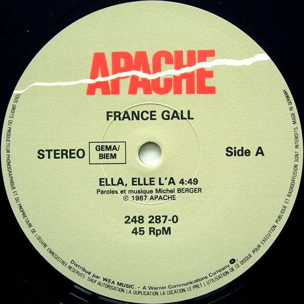 France Gall : Ella Elle L'A (12", Maxi)