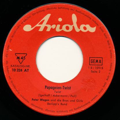 Peter Wegen : Das Alte Twist-Boot (7", Single)
