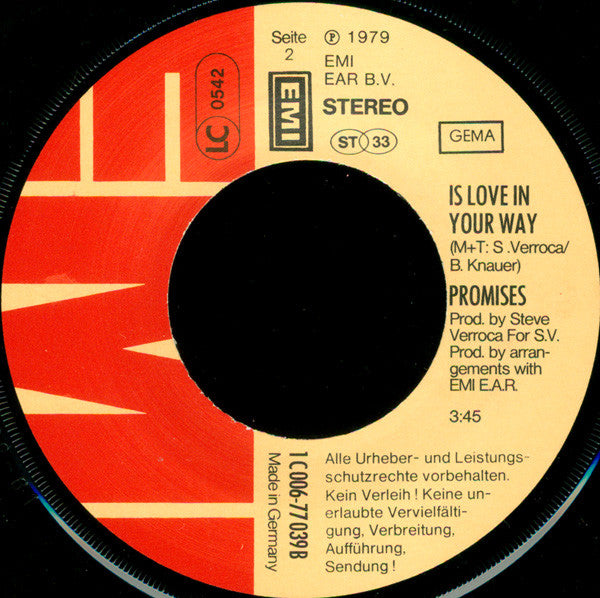 Promises : Ooh, Baby I Like It (7", Single)