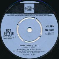 Hot Butter : Popcorn (7", Single, 4-P)