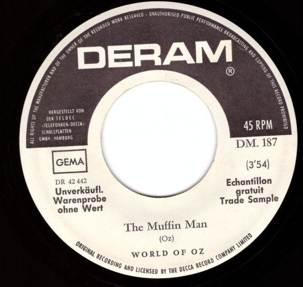 The World Of Oz : The Muffin Man (7", Single, Promo)