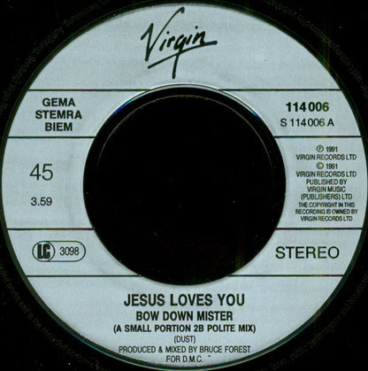 Jesus Loves You : Bow Down Mister (7", Single)