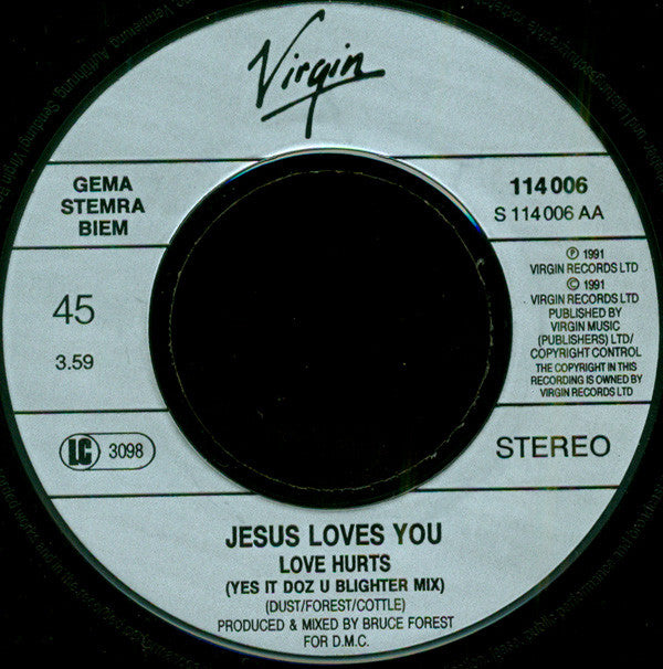 Jesus Loves You : Bow Down Mister (7", Single)