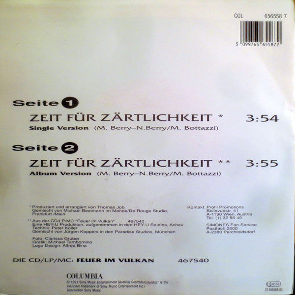 Simone (27) : Zeit Für Zärtlichkeit (7", Single)