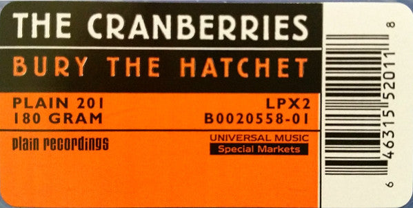 The Cranberries : Bury The Hatchet (2xLP, Album, RE, 180)