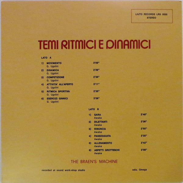 The Braen's Machine : Temi Ritmici E Dinamici (LP, Album, RE + CD)