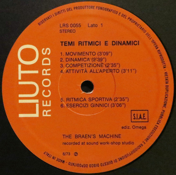 The Braen's Machine : Temi Ritmici E Dinamici (LP, Album, RE + CD)