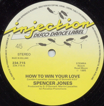 Spencer Jones : How To Win Your Love (12")