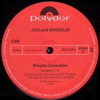 Jon And Vangelis* : Private Collection (LP, Album)