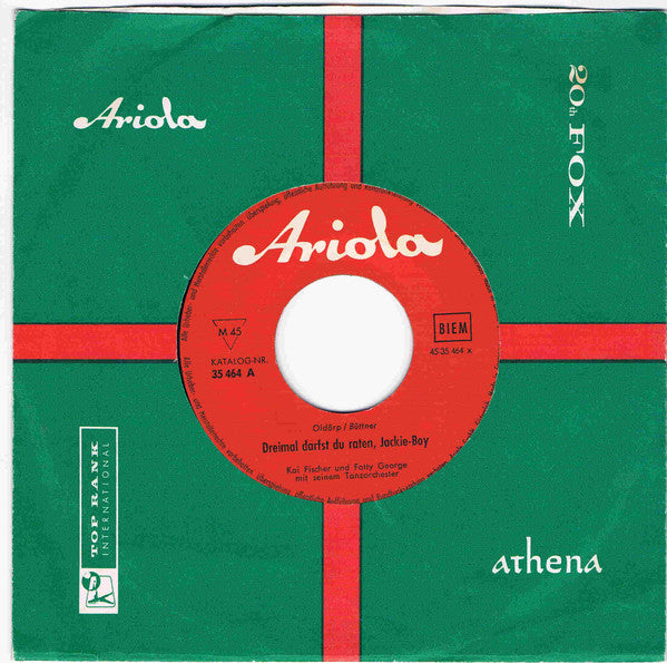 Kai Fischer (6) : Dreimal Darfst Du Raten, Jackie-Boy (7", Single)