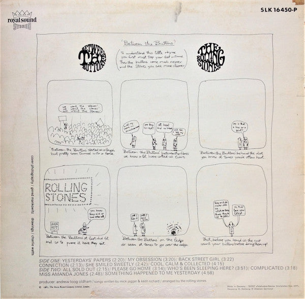 The Rolling Stones : Between The Buttons (LP, Album, RE)