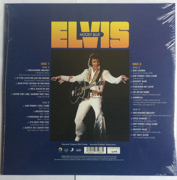 Elvis* : Moody Blue (2xLP, Comp, Ltd, Num, RE, Cle)