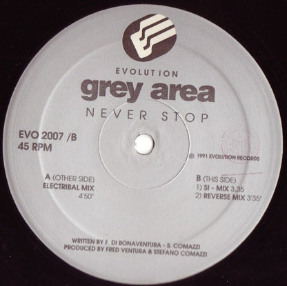 Grey Area (2) : Never Stop (12")