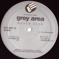 Grey Area (2) : Never Stop (12")