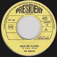 The Equals : Baby, Come Back / Hold Me Closer (7", Single, Mono, Yel)