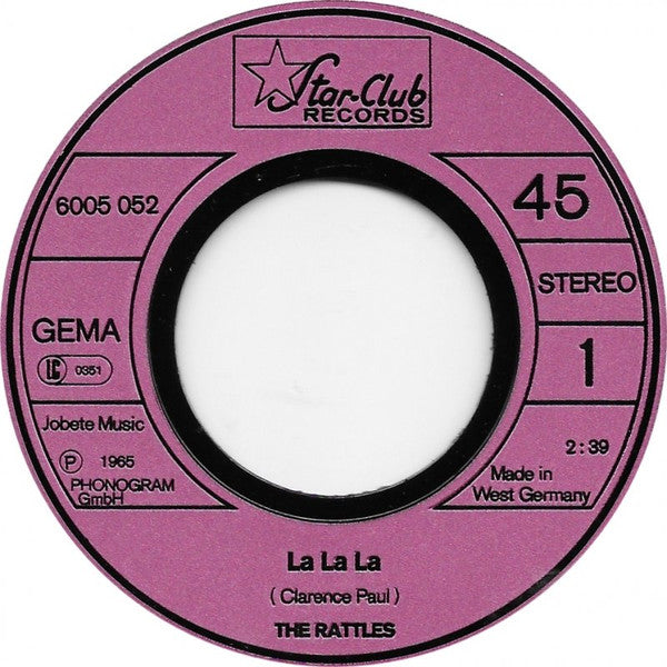 The Rattles : La La La (7", Single)