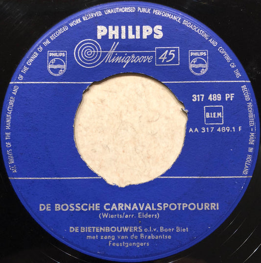 De Bietenbouwers : De Bossche Carnavalspotpourri (7", Single)
