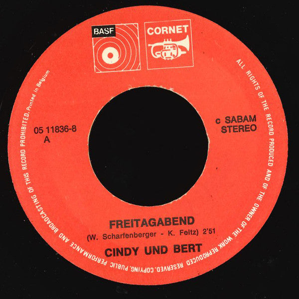 Cindy & Bert : Freitagabend  (7", Single)