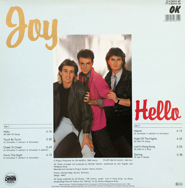 Joy (9) : Hello (LP, Album)