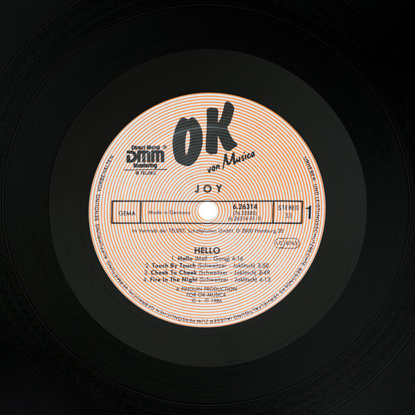 Joy (9) : Hello (LP, Album)