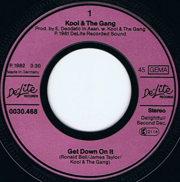 Kool & The Gang : Get Down On It (7", Single)