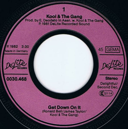 Kool & The Gang : Get Down On It (7", Single)