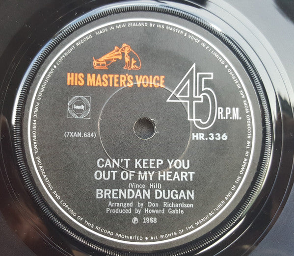 Brendan Dugan : Can't Keep You Out Of My Heart (7", Single)