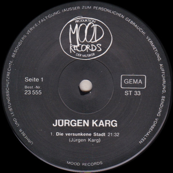 Jürgen Karg : Elektronische Mythen (LP, Album)