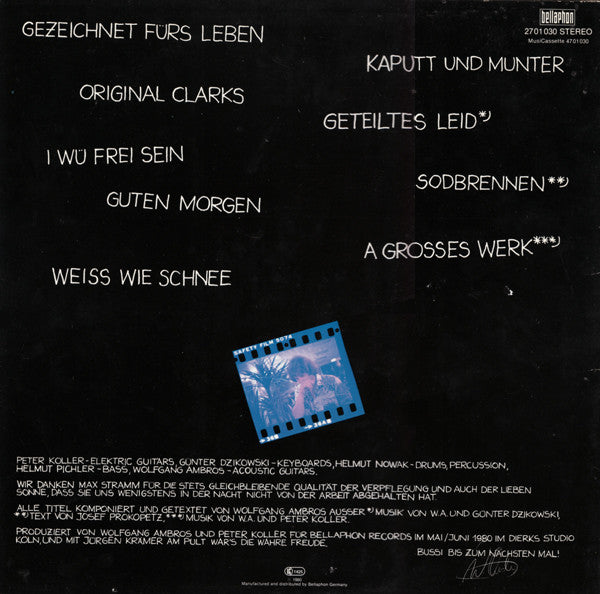 W. Ambros* : Weiss Wie Schnee (LP, Album)