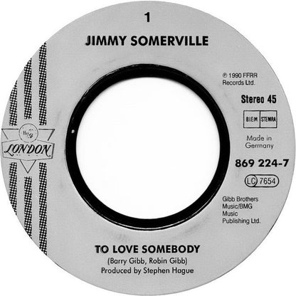 Jimmy Somerville : To Love Somebody (7", Single)