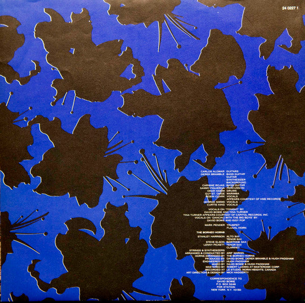 David Bowie : Tonight (LP, Album, Club)