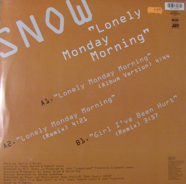 Snow (2) : Lonely Monday Morning (12")